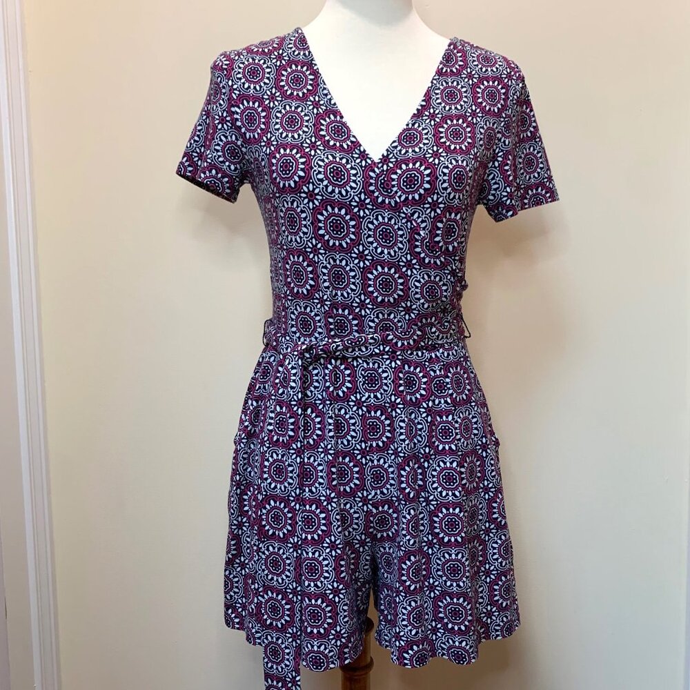 Boden Caroline Jersey Faux Wrap Romper Size 6R
